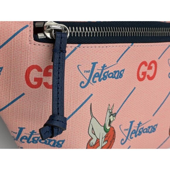 Gucci Kids' GG The Jetsons-print Supreme Canvas Belt Bag Pink Blue 50… - Picture 5 of 13